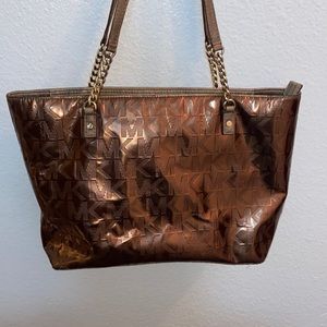 Michael Kors Brown Metallic Bag